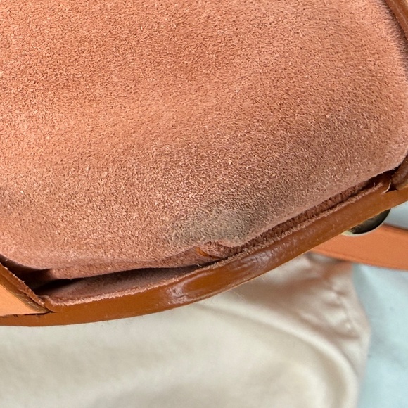 Salvatore Ferragamo Two Way Shoulder Bag AF-21 4875 Pink Suede Leather Women's - Picture 10 of 13